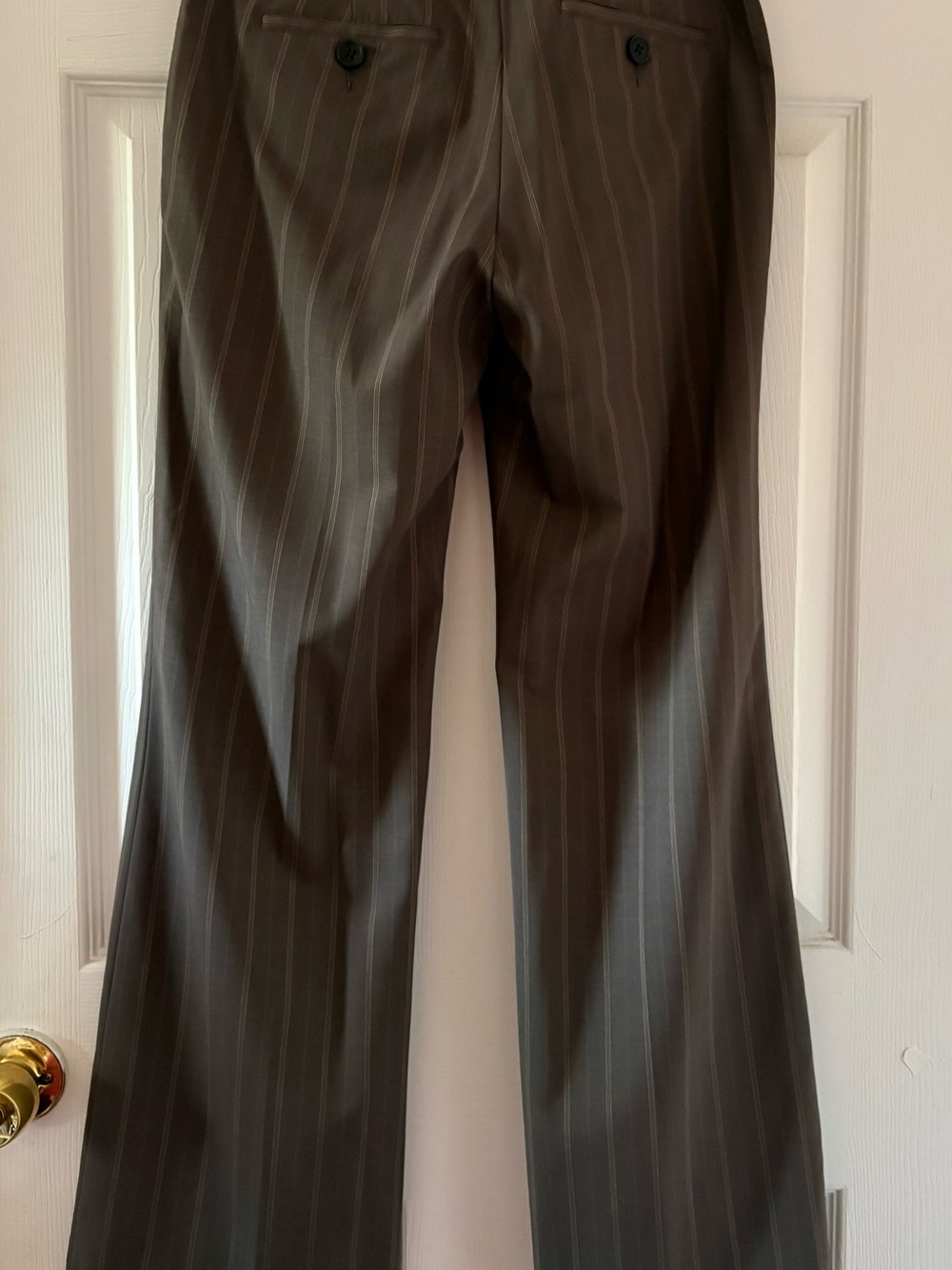 Banana Republic Brown Pinstripe Women's Two-Piece Suit Size 0 - Picture 8 of 16